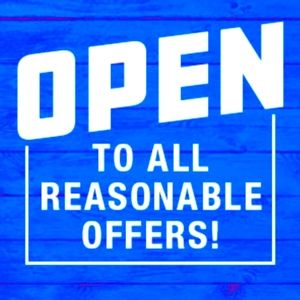 REASONABLE OFFERS!!!!